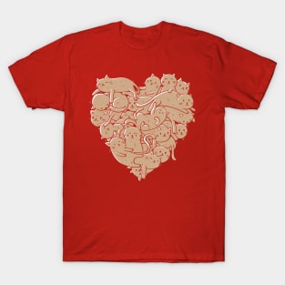 I Love Cats Heart T-Shirt